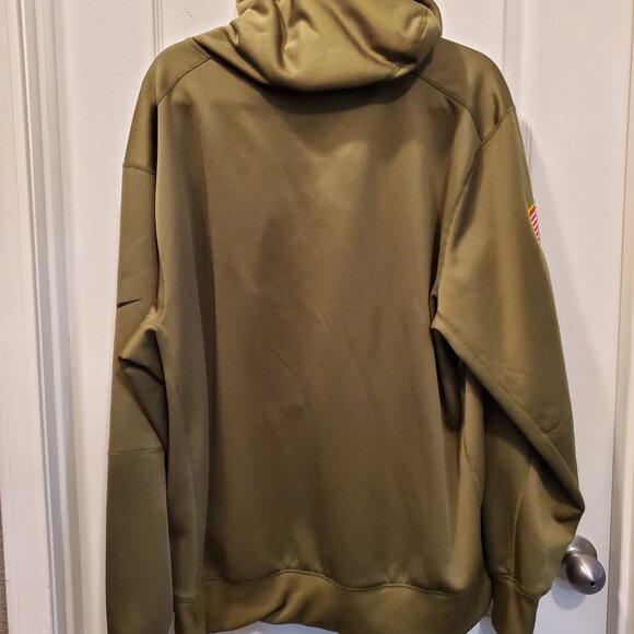 🏈 Green Bay Packers Nike Salute to Service XXL Therma-Fit Hoodie (Olive Green) - Picture 4 of 6